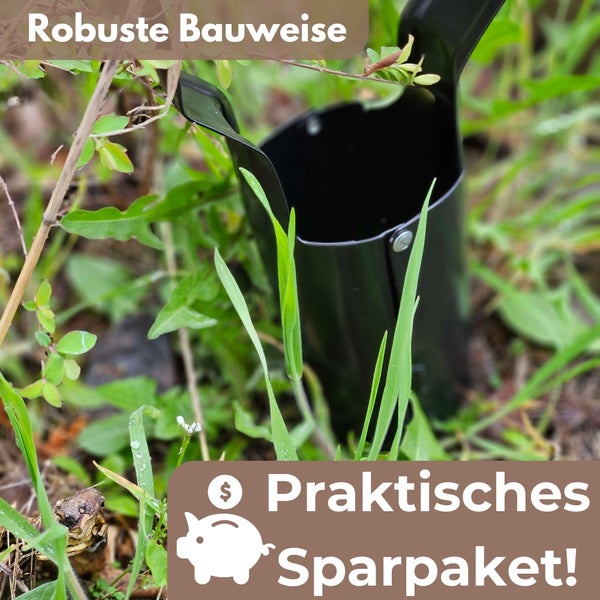 Pflanzlochbohrer im Einsatz im Garten