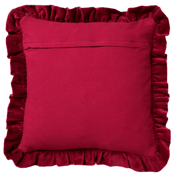 Yara Kissenbezug - Unifarben 45x45 cm, Rot