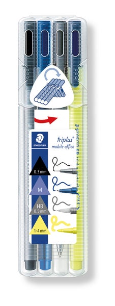 STAEDTLER Fineliner triplus® 4er Set