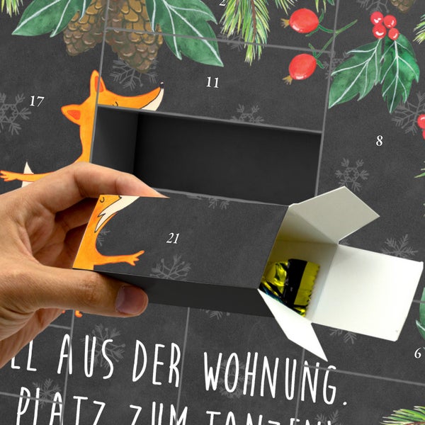 Mr. & Mrs. Panda Befüllbarer Adventskalender Fuchs Ballerina - Schwarz