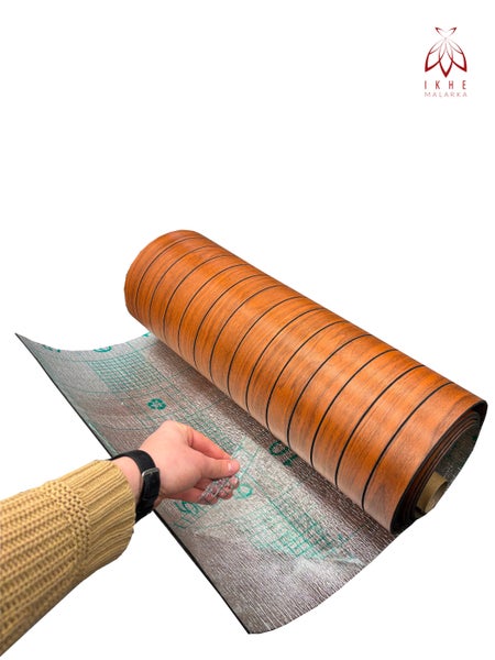 Rolle Vinylbodenbelag mit Holzoptik und Trittschalldämmung