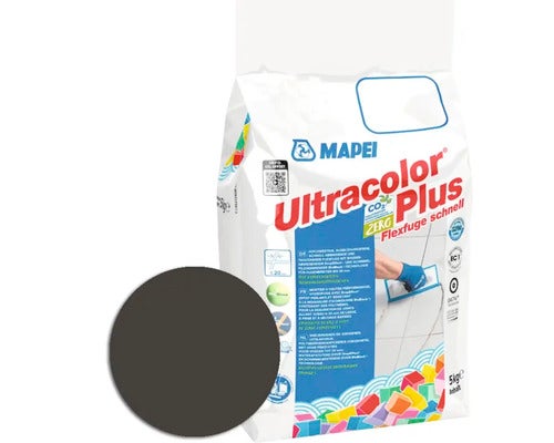 Mapei Ultracolor Plus Flexfuge schnell Mörtel, 5 Kilogramm Packung mit Farbbeispiel