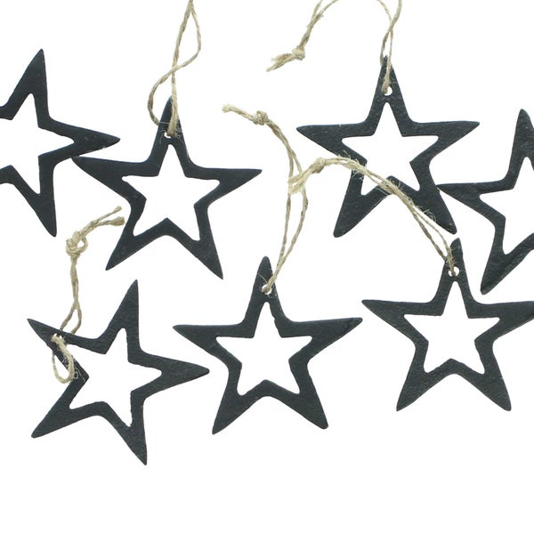 Mehrere Deko Sterne mit Kordel zum Aufhängen