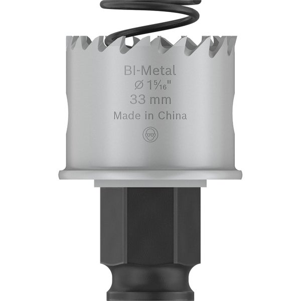 Bimetall Lochsäge mit 33 Millimeter Durchmesser