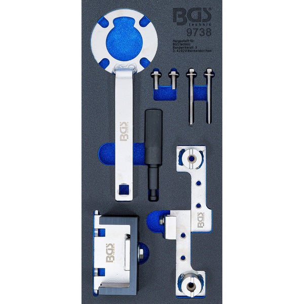 BGS Werkstattwageneinlage 1/3: Motor-Einstellwerkzeug-Satz für Ford 2.5 / Volvo 1.6 - 2.5 & 2.4D - 9738