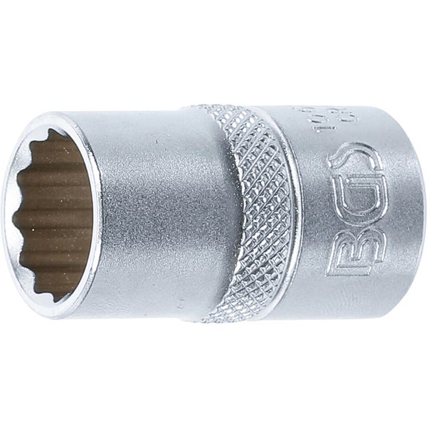 BGS Steckschlüssel-Einsatz Zwölfkant Antrieb Innenvierkant 12,5 mm (1/2) SW 15 mm - 10635