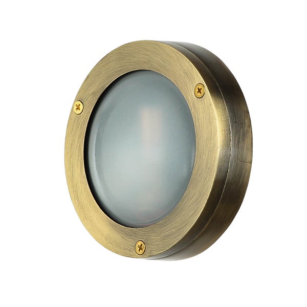 Runde Wandleuchte mit Schrauben