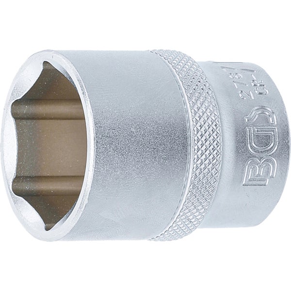BGS Steckschlüssel-Einsatz Sechskant Antrieb Innenvierkant 12,5 mm (1/2) SW 1 - 2787