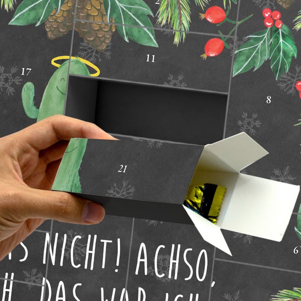 Mr. & Mrs. Panda Befüllbarer Adventskalender Kaktus Heilig - Schwarz