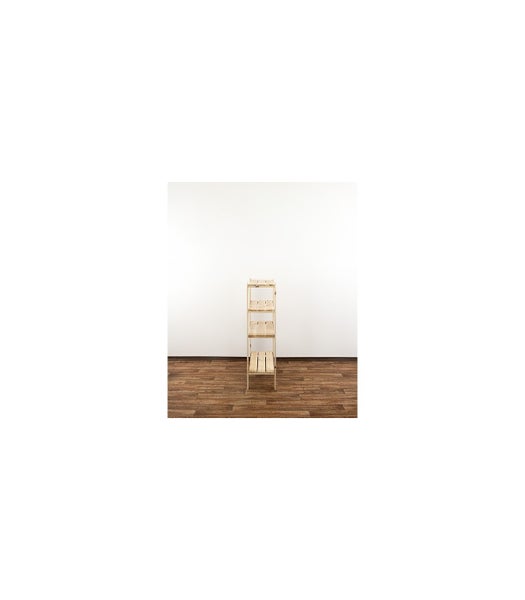 PROREGAL Holzregal Woodland HxBxT 115 x 80 x 30 cm Fachlast 120 kg 4 Fachboden Kiefernholz Natur