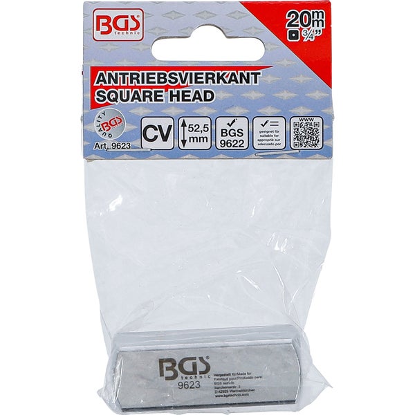 BGS technic Antriebsvierkant 20 Millimeter in Verpackung
