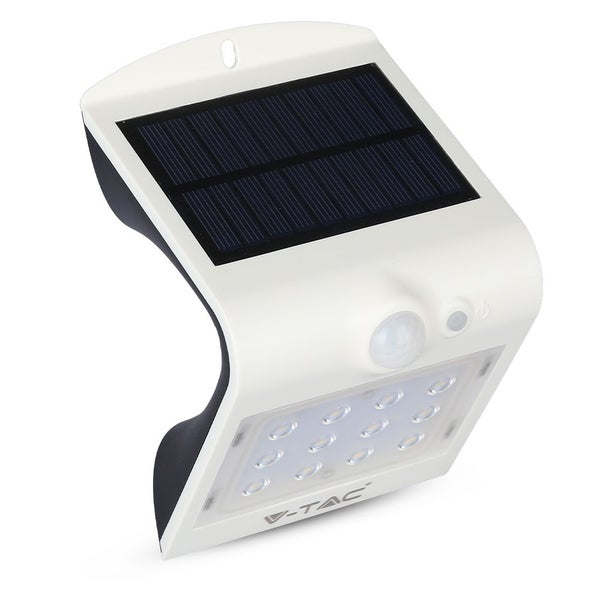 V-TAC VT-767-2-W - Weiße Solar-Wandleuchten - IP65 - 1.5W - 220 Lumen - 4000K