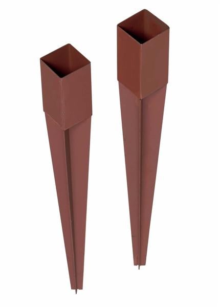 Zwei Einschlagbodenhülsen aus Metall