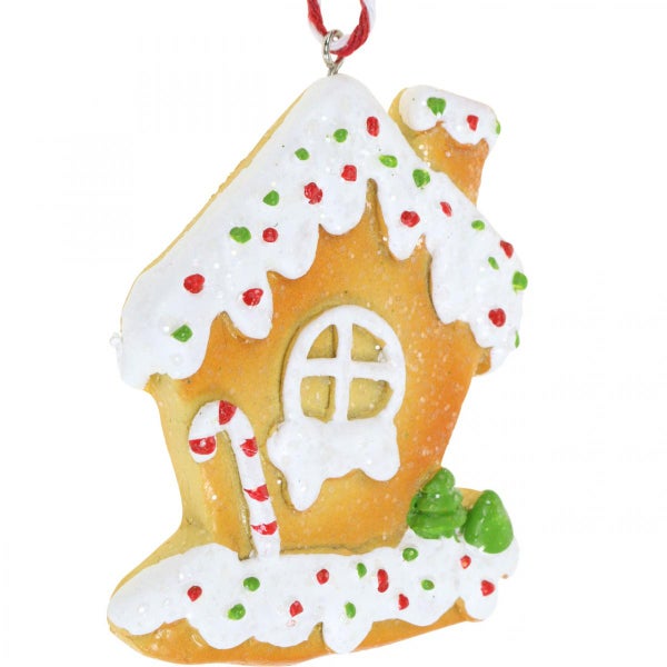 Lebkuchenhaus als Weihnachtsbaumschmuck