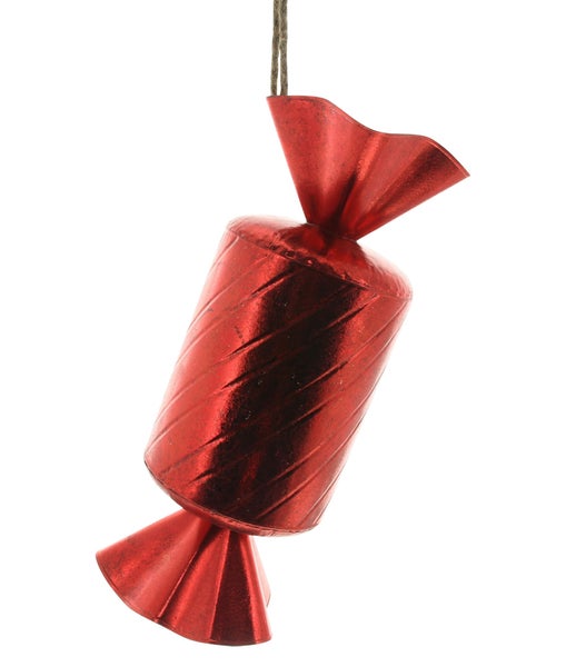 Weihnachtsbaumschmuck in Form eines Bonbons mit Aufhänger