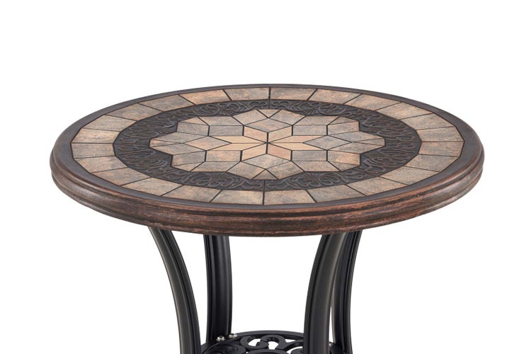 Leiria Cafetisch Ø60 braun. 60 X 60 X 66 cm