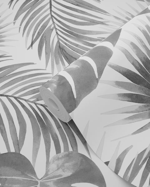 Tapetenrolle mit Blattmuster