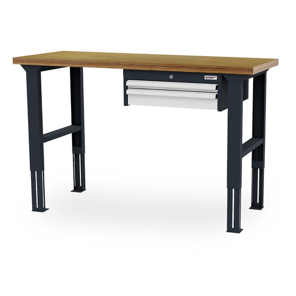 Werkbank mit Schubladen und verstellbaren Füßen
