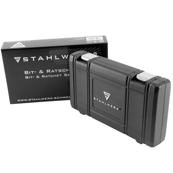 STAHLWERK Profi-Ratschenkasten 1/4 Zoll Umschaltknarre 35-teilig Chrom-Vanadium