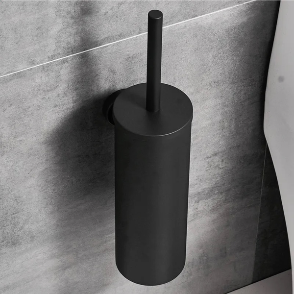 EAVY WC-Bürste mit Halter Edelstahl Schwarz Hängend
