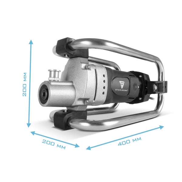 Betonrüttler mit den Maßen 200 mm Höhe, 200 mm Breite und 400 mm Länge