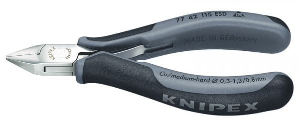 Knipex Elektronik-Seitenschneider - 7742115ESD