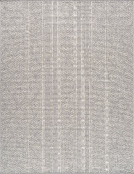 In-/Outdoor-Teppich Grau/Elfenbein 120x170 cm MADIE