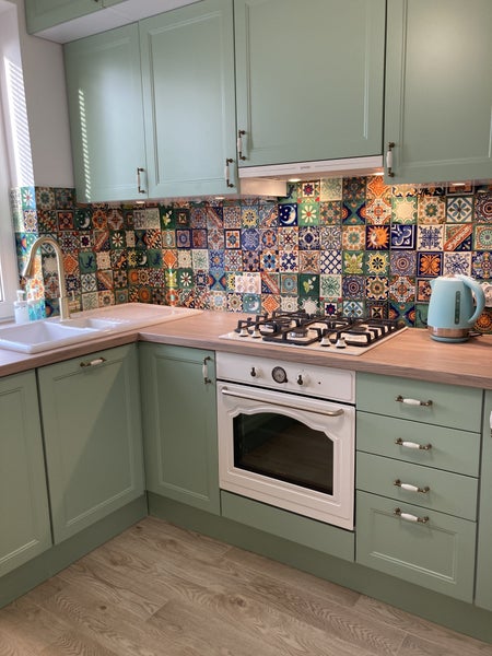 Fliesenmuster mit verschiedenen Designs