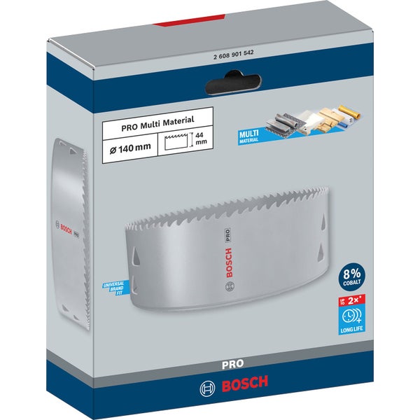 Bosch PRO Multi Material Lochsäge 140 mm mit Gewinde - 2608901542