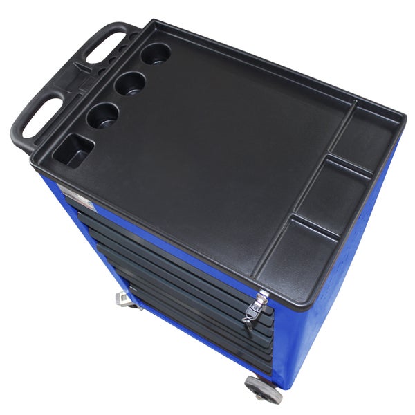 PROREGAL Werkstattwagen Cheetah 8 Schubladen HxBxT 96 x 61 x 45 cm Enzianblau