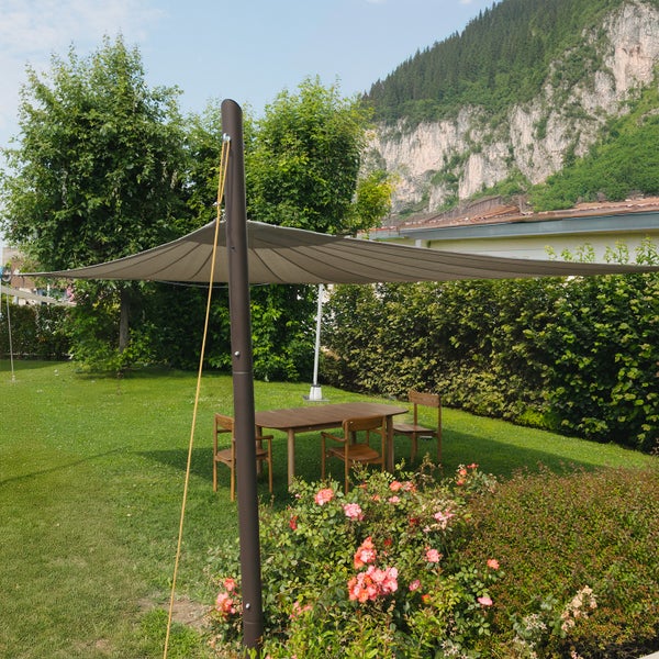 Sonnensegelmast Extra Robust EZ Mast Corten - Maanta®