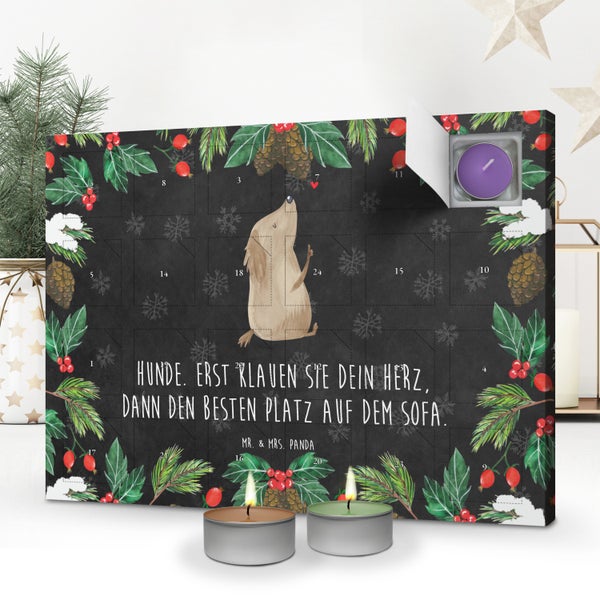 Mr. & Mrs. Panda Duftkerzen Adventskalender Hund Liebe - Schwarz