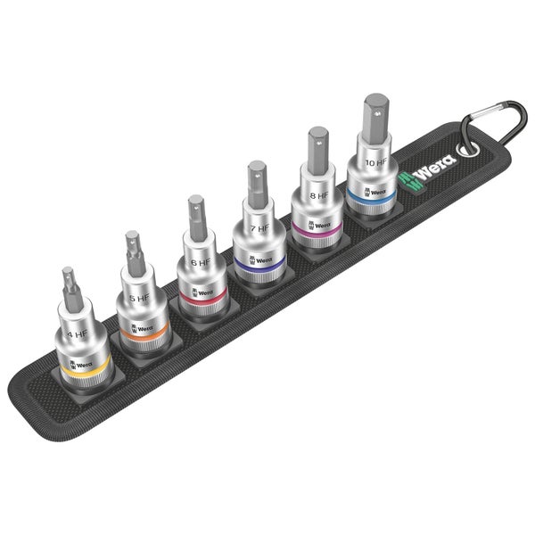 Wera Belt C 2,  1/2 Bit-Nüsse Hex HF 6tlg. - 003996