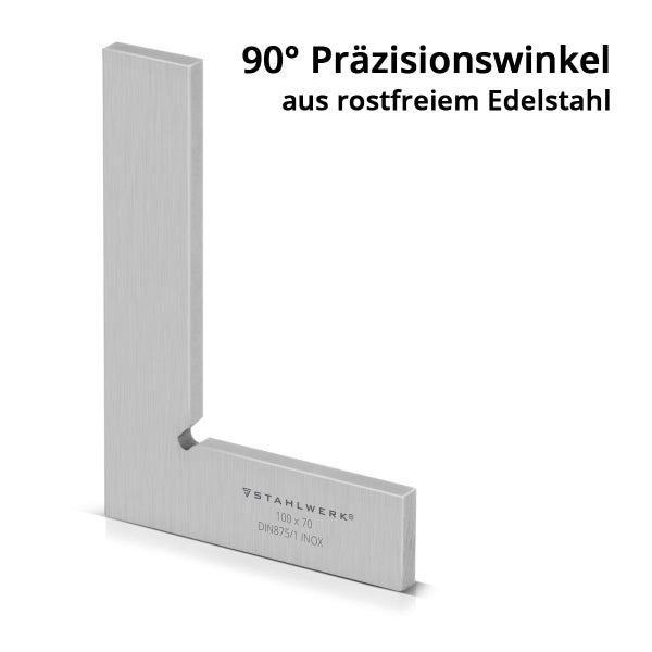 90 Grad Präzisionswinkel aus Edelstahl