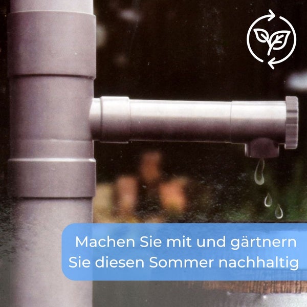 Regenwassernutzungssystem mit Ablaufrinne