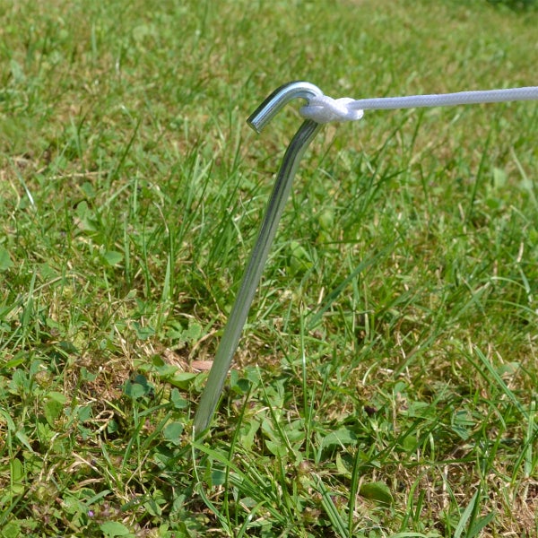 AMANKA 5 Dreikant Zelt-Heringe XL Erdnägel 230x6mm Bodenanker Camping-Zeltnägel Erdanker Verzinkt