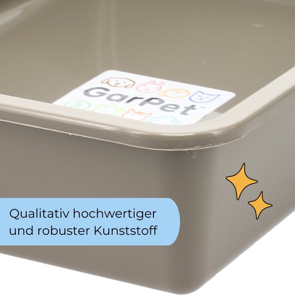 GarPet Katzentoilette aus robustem Kunststoff