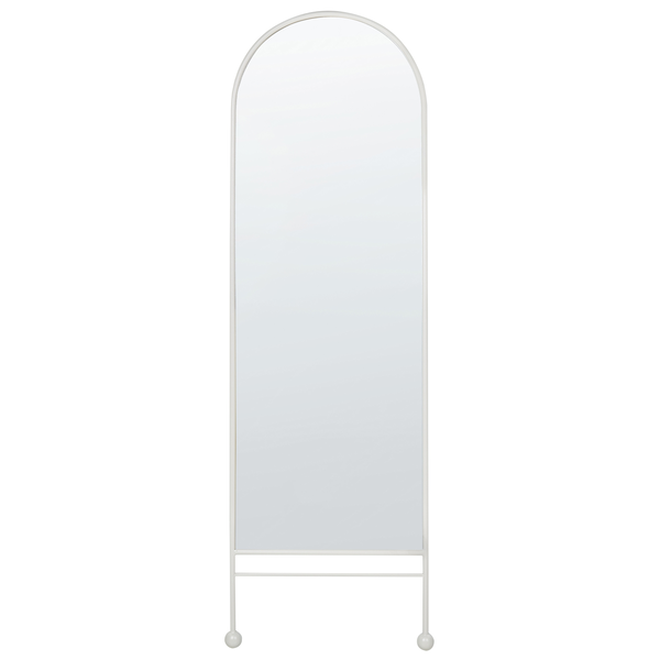 Wandspiegel JARNAGES 45 cm 145 cm Metall Weiß