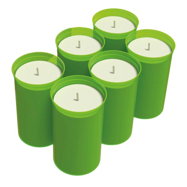 6er-Set ökologische Kerzen aus REWAX-Biomasse für Frostwächter FireFly