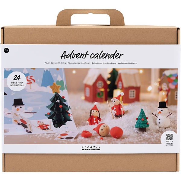 Creativ Company DIY Sets Modellieren Adventskalender Modellieren, Kreativ Box