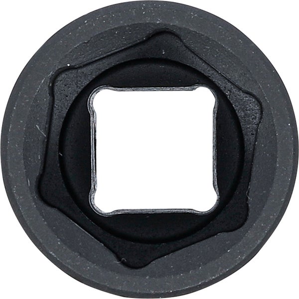 BGS Kraft-Steckschlüssel-Einsatz Sechskant Antrieb Innenvierkant 12,5 mm (1/2) SW 22 mm - 5222