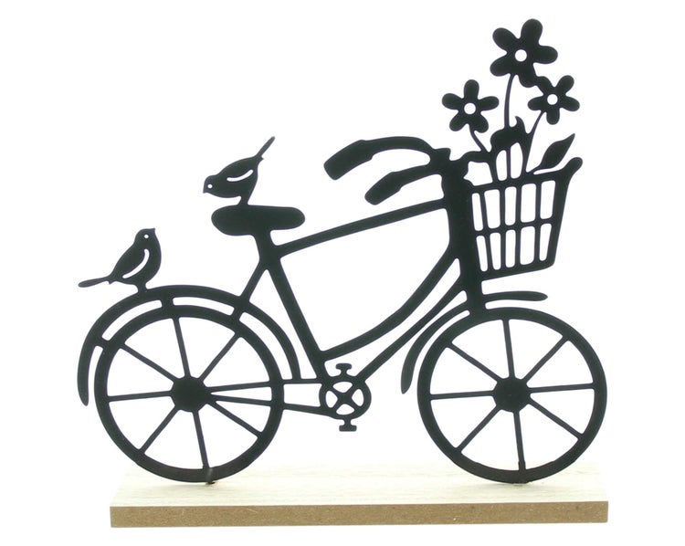 FRANK FLECHTWAREN | Fahrrad Spritztour, METALL, MDF, 19,5 x 4 x 18 cm