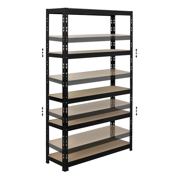 PROREGAL Mega Deal 4x Schwerlastregal APOLLO HxBxT 150 x 90 x 30 cm Fachlast 175kg Schwarz