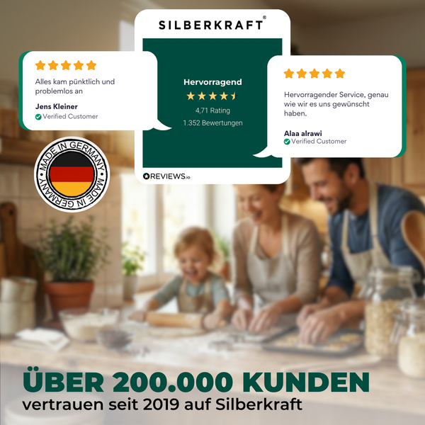 Über 200000 Kunden vertrauen seit 2019 auf Silberkraft. Silberkraft Kundenrezensionen.