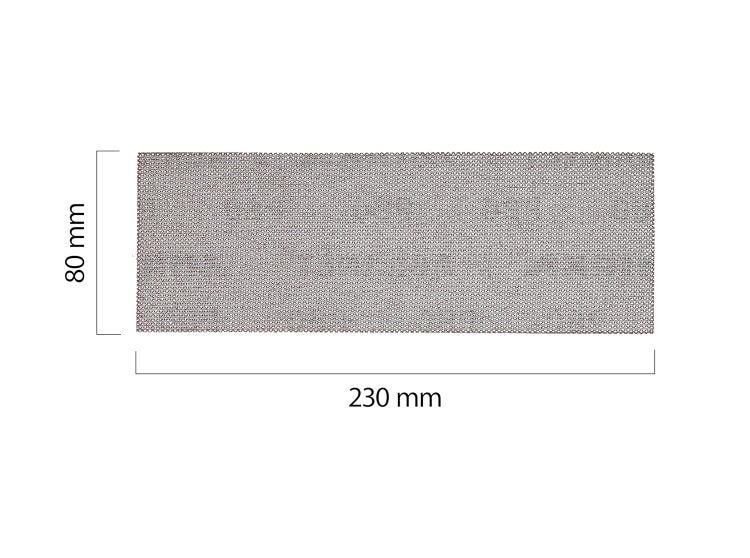 Mirka Abranet Netz-Schleifstreifen 80x230 mm Klett / Korn P120 / 50 Stk / zum Schleifen von Holz, Spachtel, Lack, Kunststoff / 5417505012