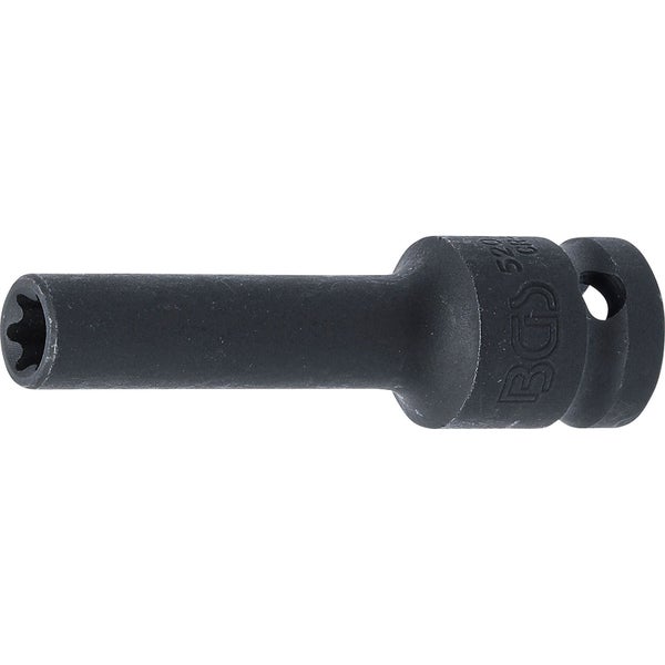 BGS Kraft-Steckschlüssel-Einsatz E-Profil, tief Antrieb Innenvierkant 12,5 mm (1/2) SW E10 mm - 5204-10