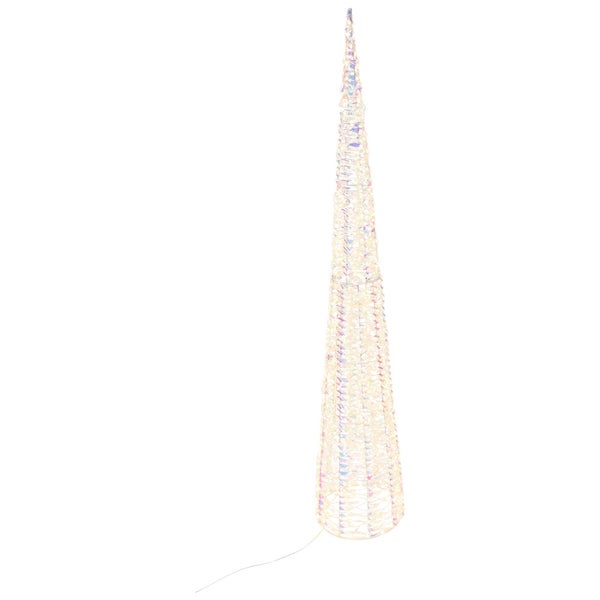 FRANK FLECHTWAREN | LED-Lichterkegel Rainbow, groß, H: 150 cm, METALL, KUNSTSTOFF