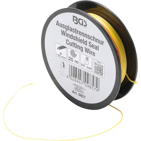 BGS technic Ausglastrennschnur, 1,05 mm Durchmesser, 25 m Länge
