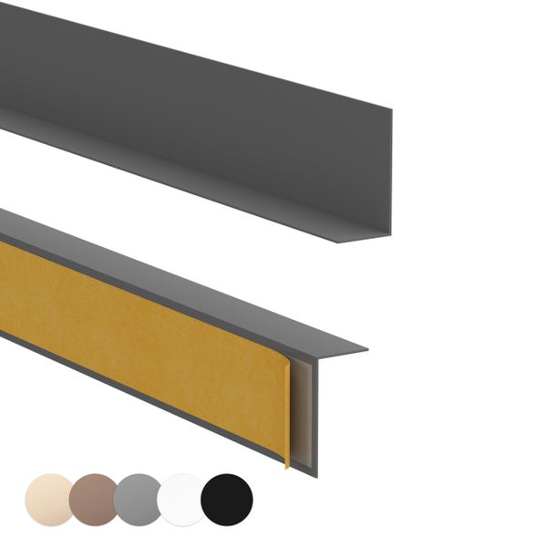 Kunststoff Abschlussprofil mit Klebeband