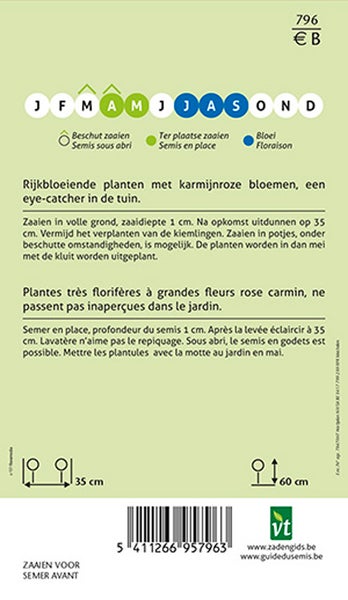 Informationen zum Aussaatzeitraum und zur Pflanzanleitung